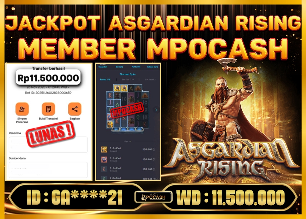 MPOCASH JACKPOT ASGARDIAN RISING